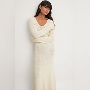 NAKD Knitted Long Sleeve Maxi Dress